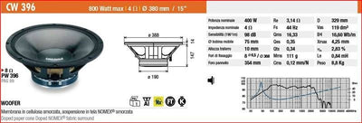Ciare CW396 - Grande Woofer Car Audio
