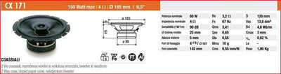Ciare CX171 - Altoparlante coassiale Car Audio