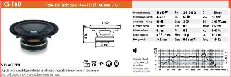 Ciare CS160 - Piccolo Subwoofer Car Audio