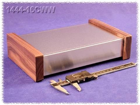 Hammond 1444-16CWW Contenitore in Alluminio Naturale - Fianchi in Legno