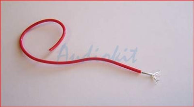 22AWG Silver Tef Red Alpha Wire - USA