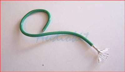 16AWG Silver Tef Green wire
