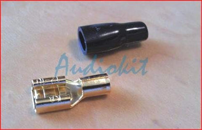 Faston F 6,3 Gold Black
