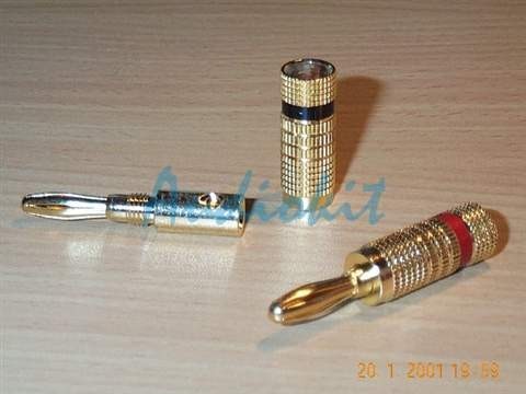 BPM109 Red/Black (COPPIA) banana plug