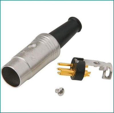 NYS322G DIN 5 Pole GOLD Nikel Body Neutrik Rean