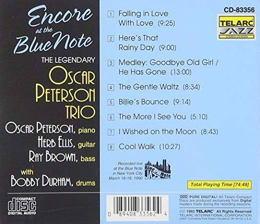 Oscar PETERSON TRIO - ENCORE AT THE BLUE NOTE (CD)