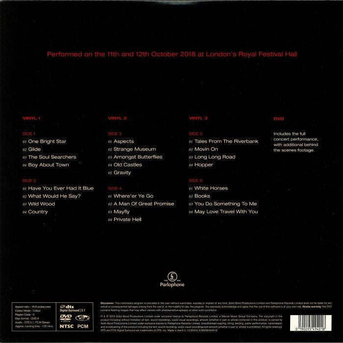 Paul WELLER BAND & ORCHESTRA - LIVE AT THE ROYAL FESTIVAL HALL (3 LP + DVD)