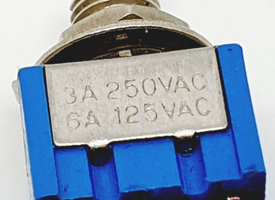 MTS-2 Mini Interr/Deviatore doppio 250VAC 3A -125VAC 6A