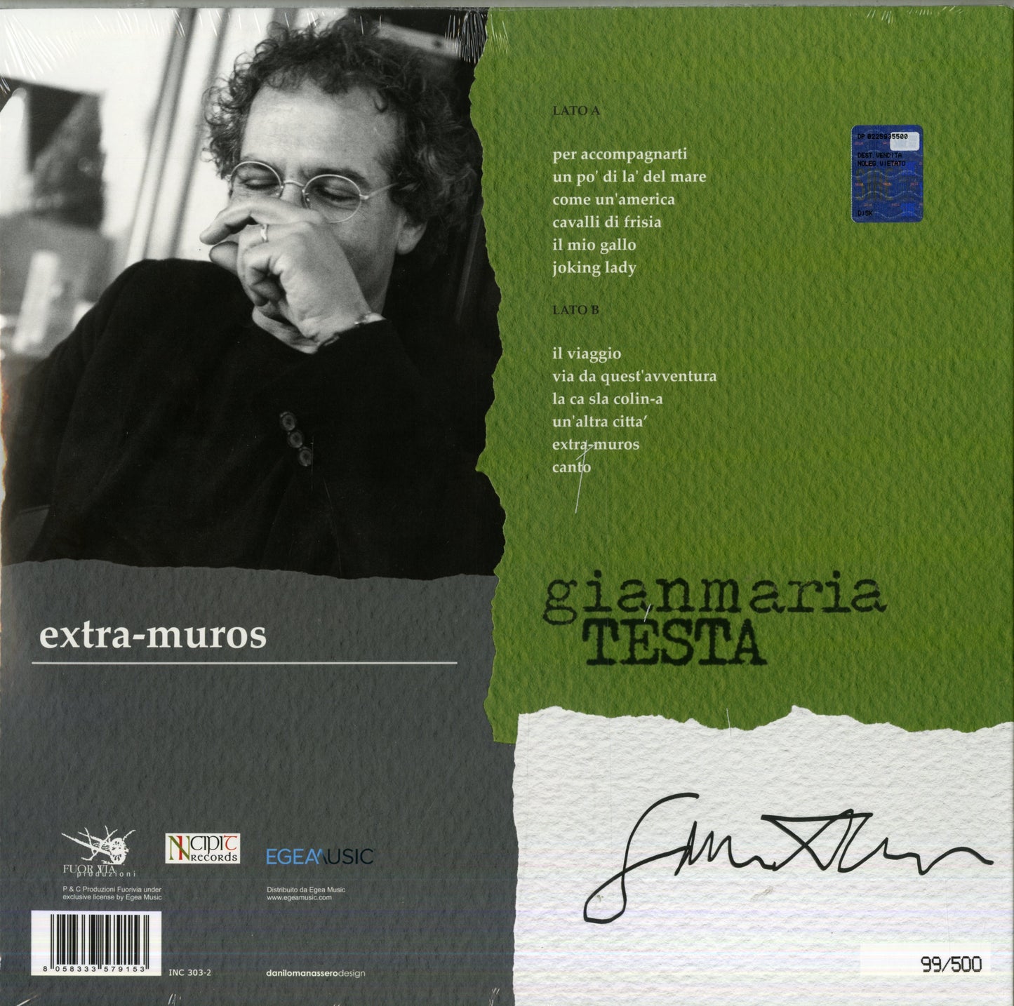 Gianmaria TESTA - EXTRA-MUROS (LP)