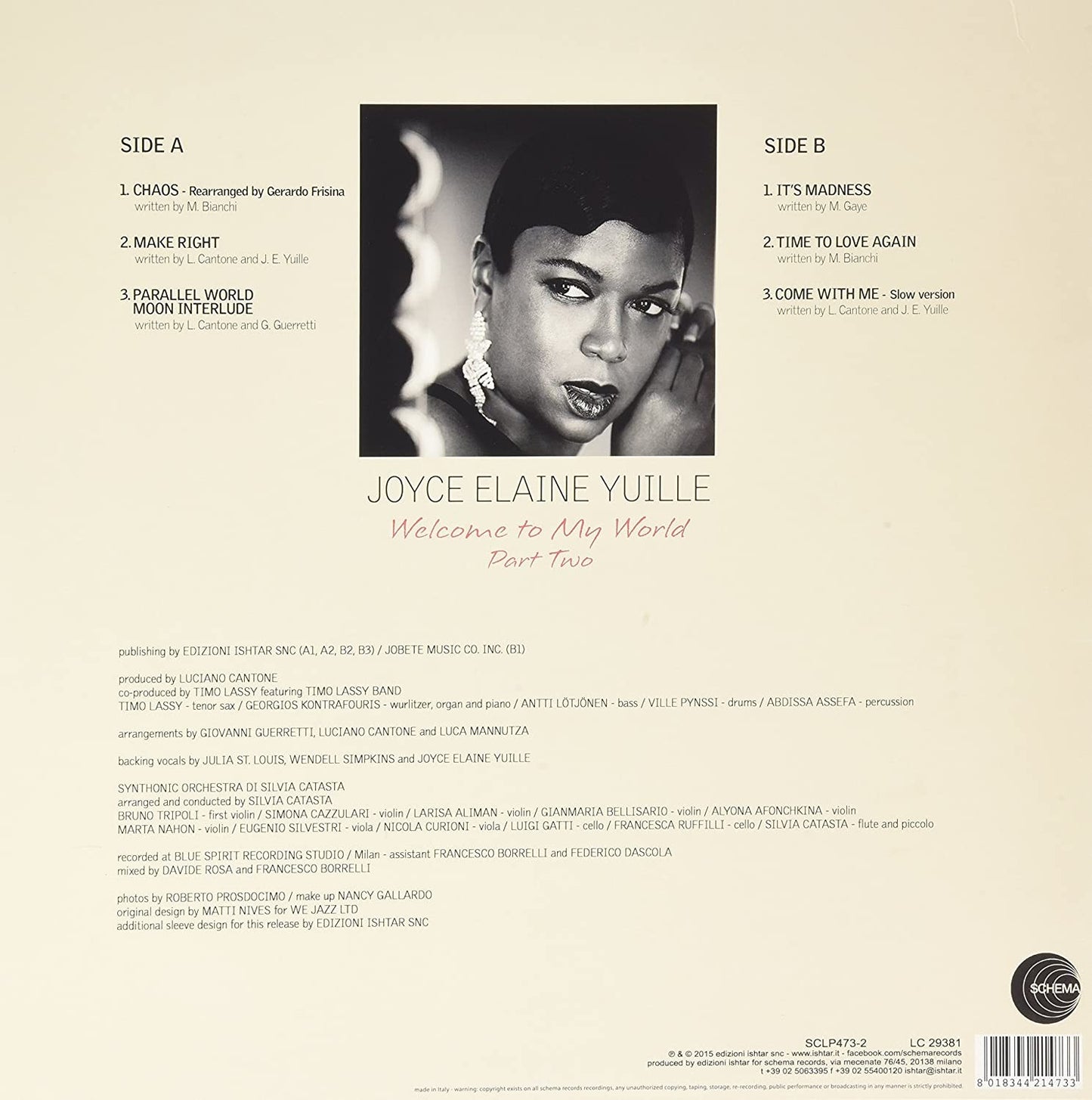 Joyce Elaine YUILLE - WELCOME TO MY WORLD - Part Two (LP)