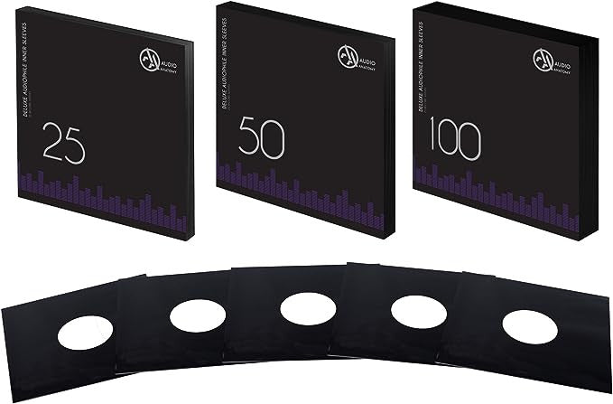 AUDIO ANATOMY - 50 X 12" Buste Interne per LP - NERE