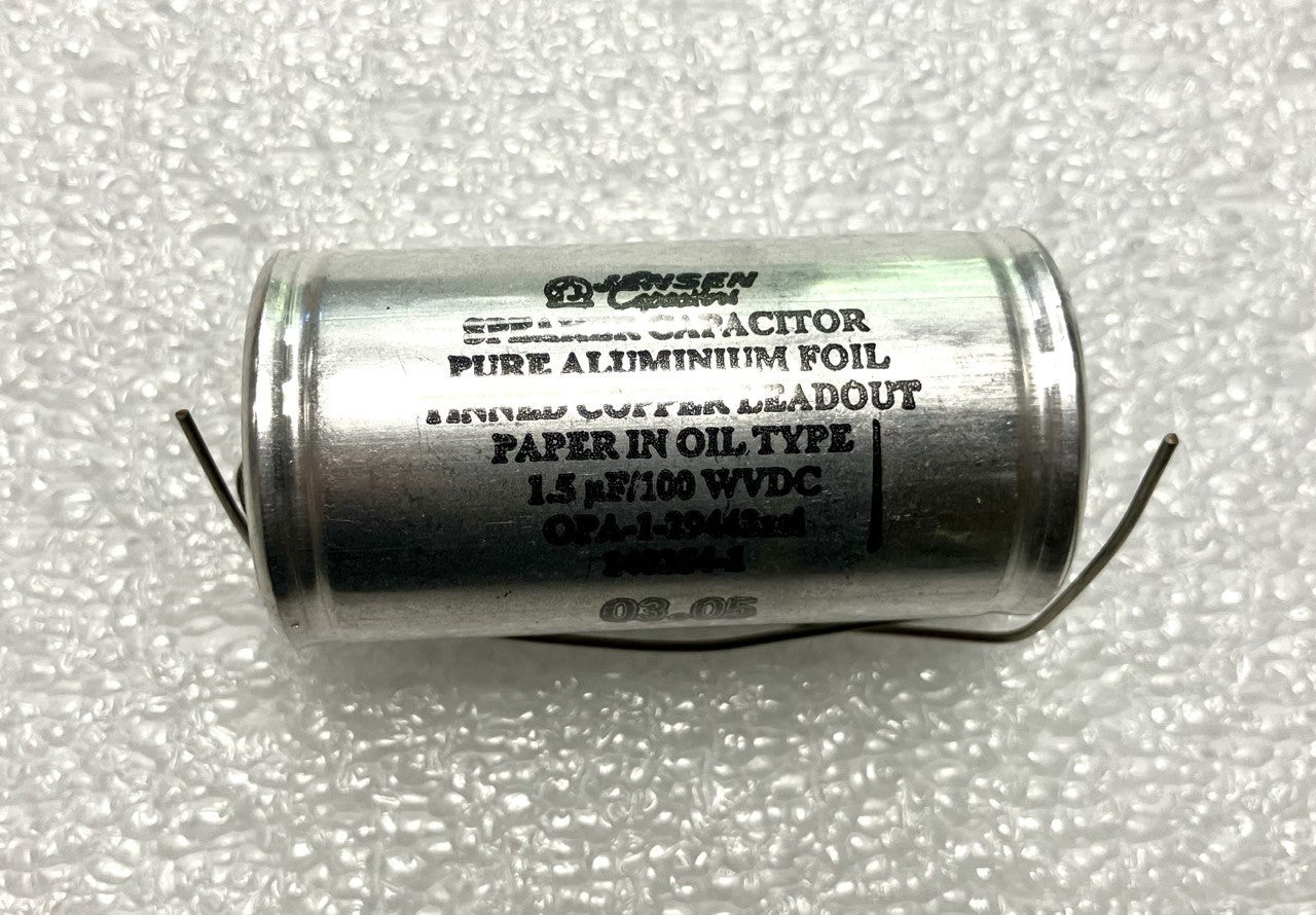 Jensen 1.5uf 100v - Condensatore Carta e Olio in Alluminio