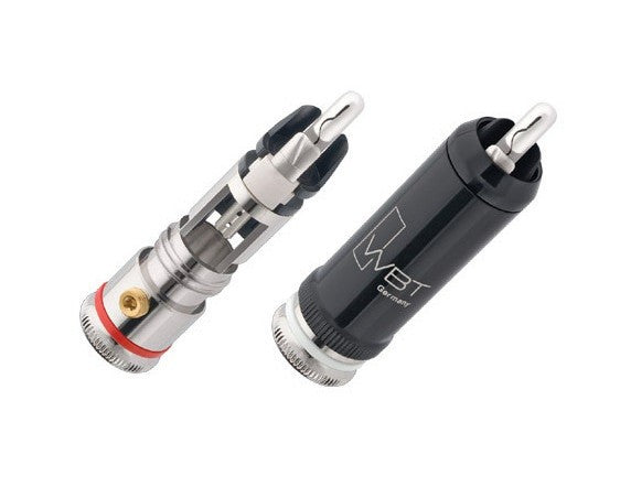 WBT-0102 Ag RCA Maschi plug - 4 PEZZI confezione