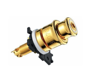 WBT-0702.01 Terminali a boccola Topline - 4 pezzi confezione - Rame placcato oro