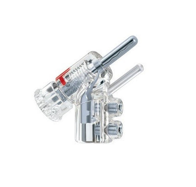 WBT-0610 Ag Banana plug - 4 PEZZI confezione - Argento
