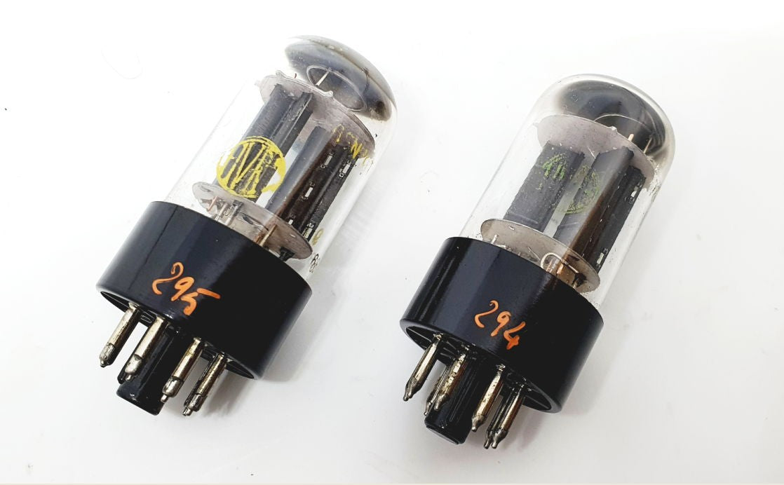 6SN7 GT Fivre NOS-NIB Black Base Coppia (v 294 - v 295)