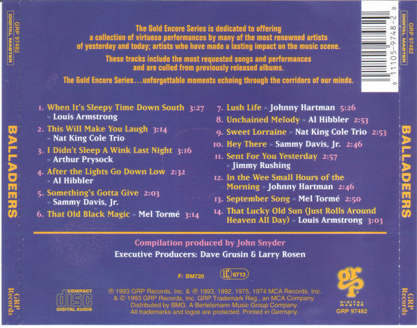 AA. VV. - BALLADEERS (CD)