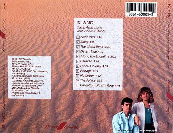 David ARKENSTONE with Andrew WHITE - ISLAND (CD)