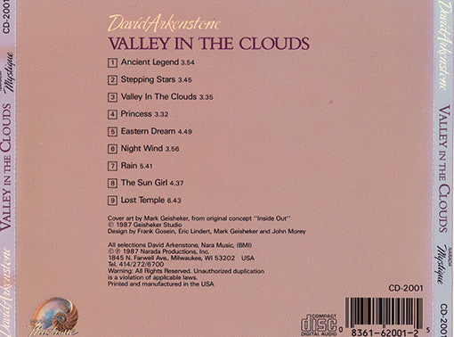 David Arkenstone - Valley In The Clouds (CD)