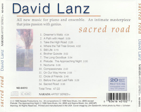 David Lanz - Sacred Road (CD)