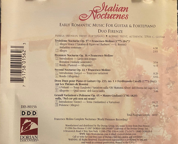 Duo Firenze - Italian Nocturnes (CD)