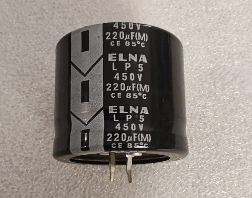 220uf 450v Elna LP5 - Condensatore elettrolitico snap-in