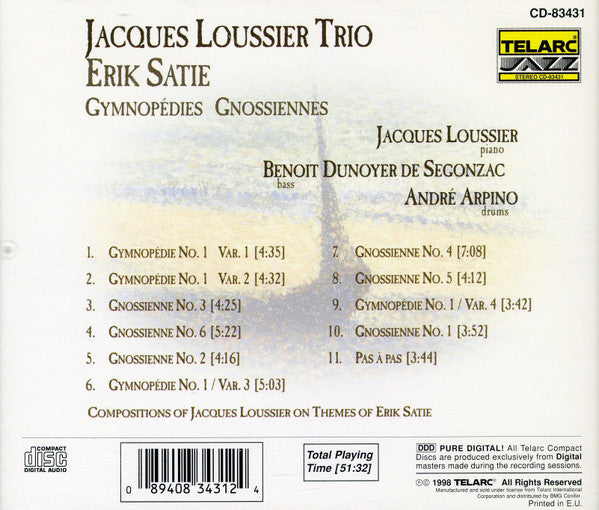 Jacques LOUSSIER TRIO - SATIE (CD)