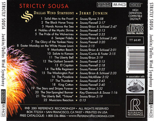 Jerry Junkin - Dallas Wind Symphony - Strictly Sousa (CD-HDCD)
