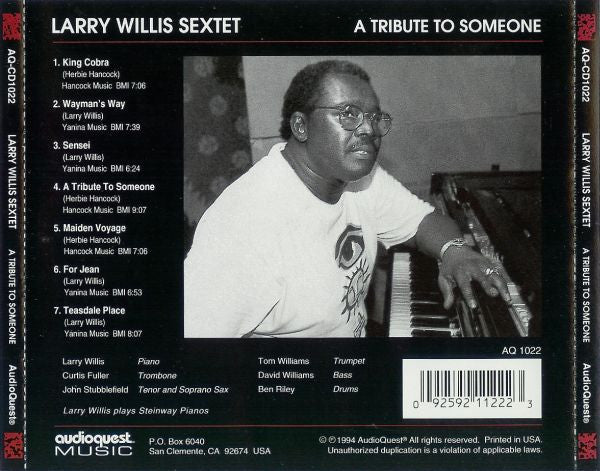 Larry Willis Sextet - A Tribute To Someone (CD)