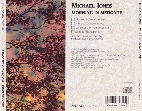 Michael Jones - Morning In Medonte (CD)