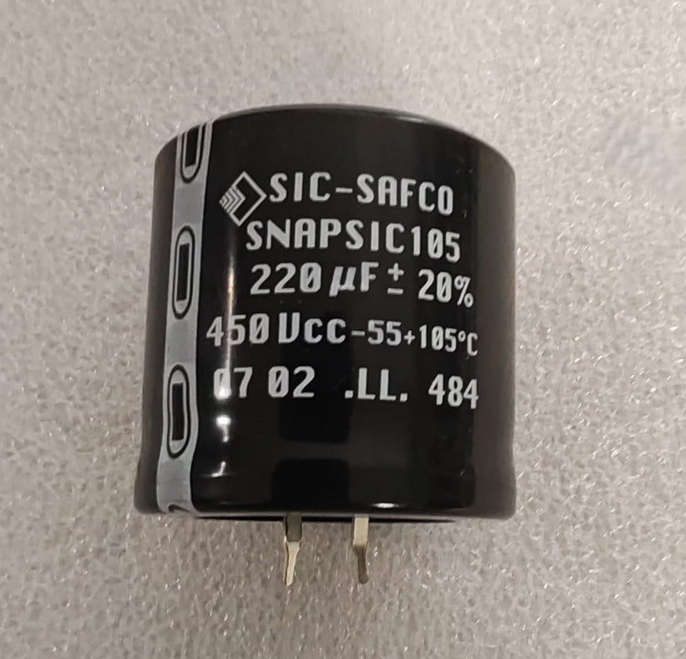 220uf 450v Sic Safco - Condensatore elettrolitico snap-in
