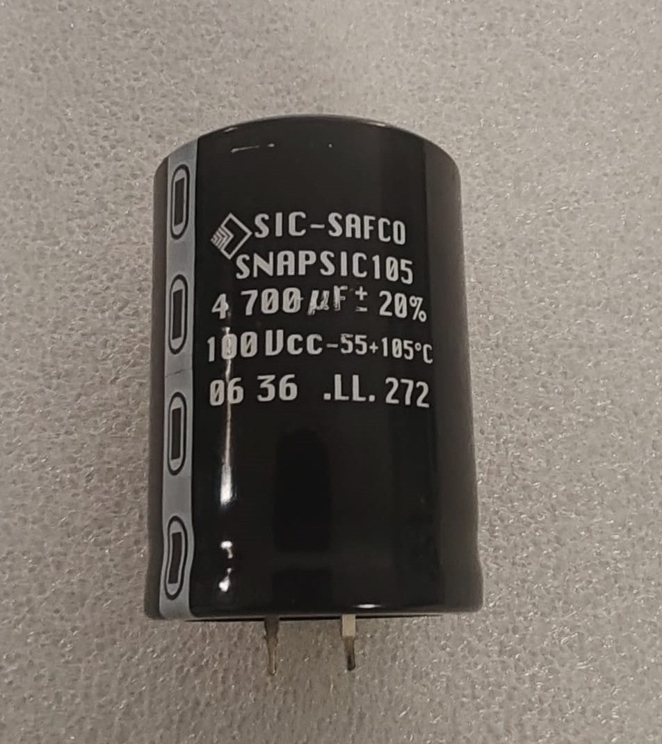 4700uf 100v Sic Safco - Condensatore elettrolitico snap-in