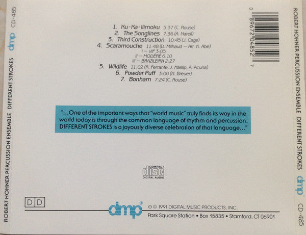 The Robert Hohner Percussion Ensemble - Different Strokes (CD)