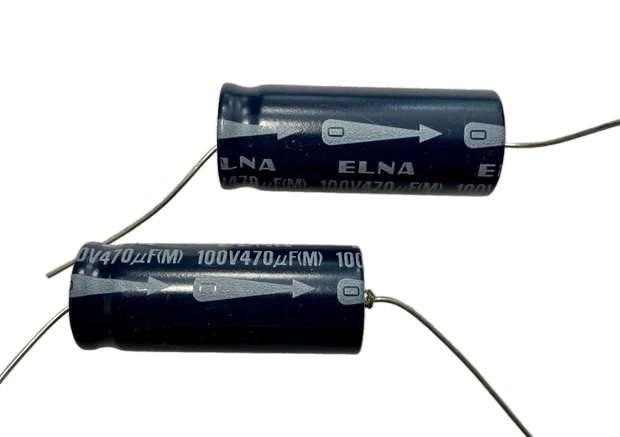 470uf 100v Elna - condensatore elettrolitico assiale