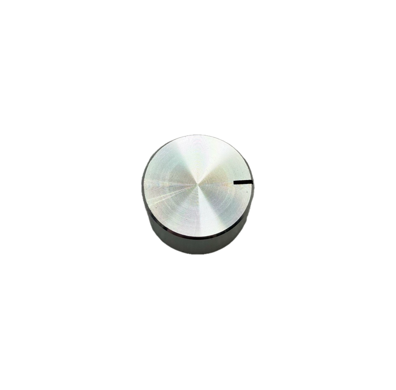 Manopola plastica e alluminio - diametro 22mm