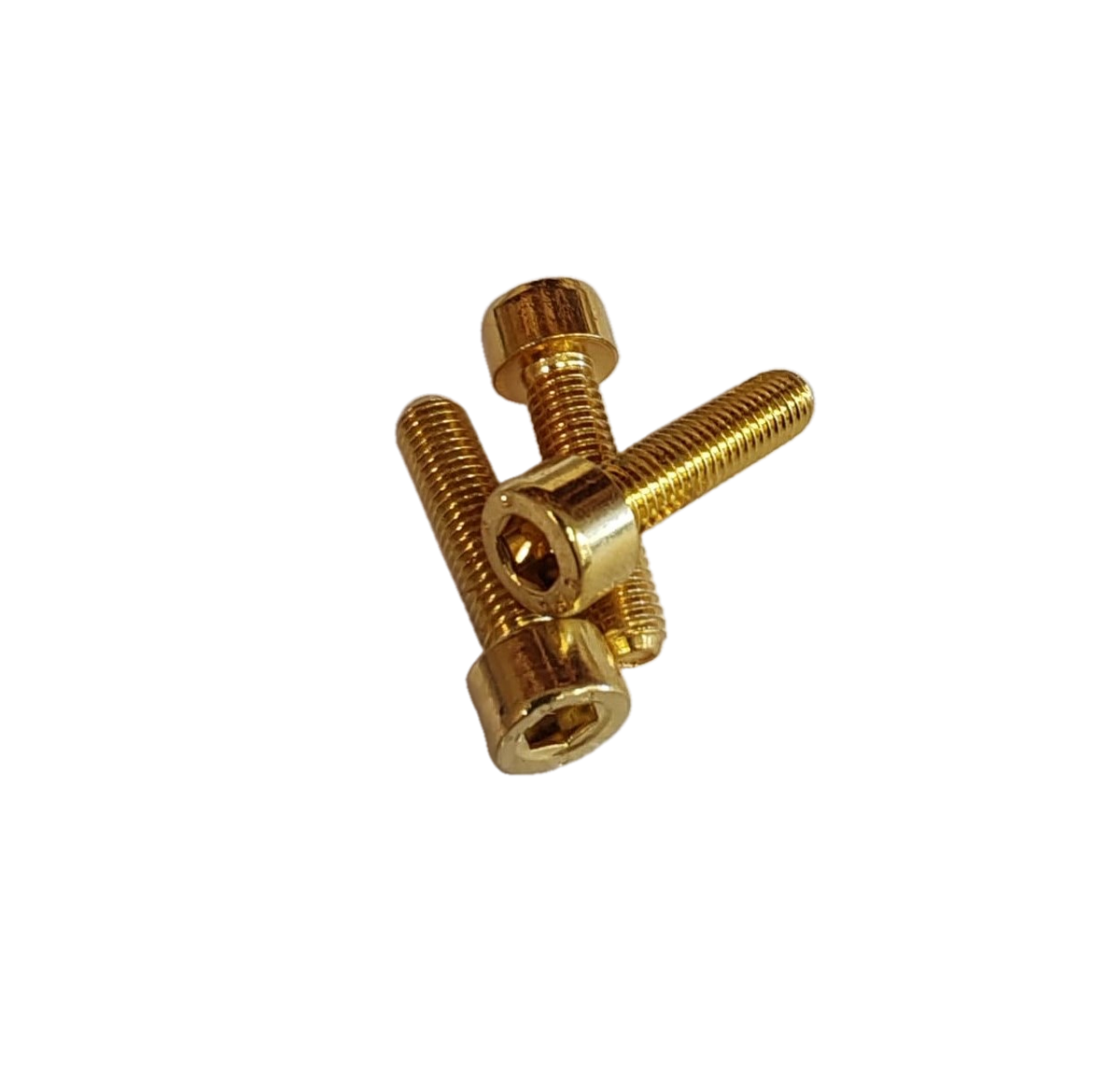 Vite testa cilindrica brugola gold 5x25 - placcata oro 24k