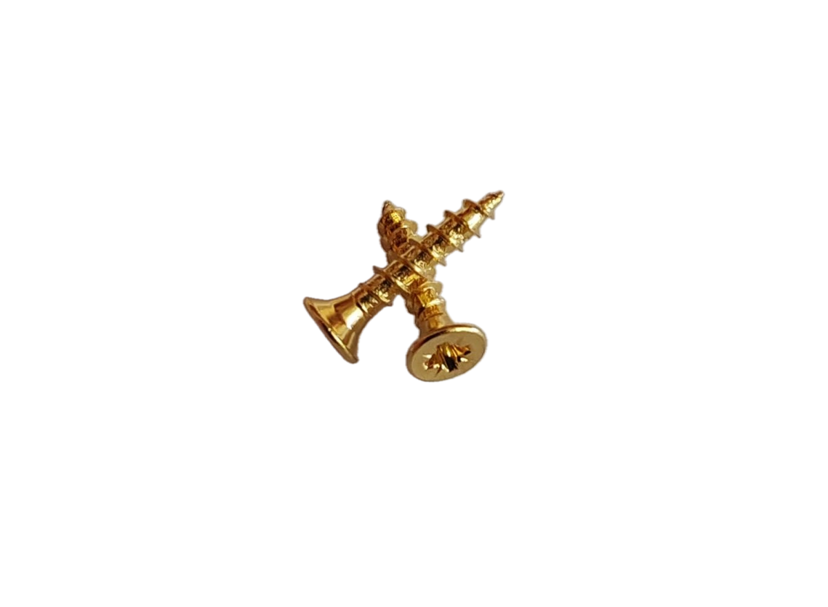 Vite a croce testa cilindrica brugola gold 2,6x16 - placcata oro 24k