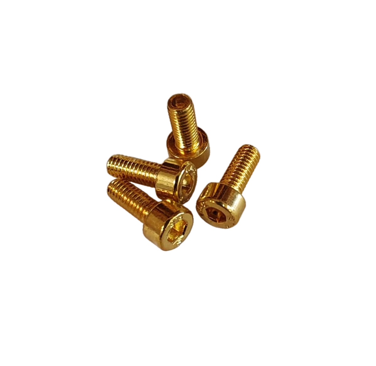 Vite testa cilindrica brugola gold 4x14 - placcata oro 24k