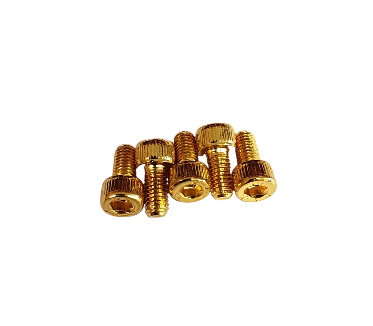 Vite testa cilindrica brugola zigrinata gold 5x15 - placcata oro 24k