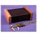 Hammond 1441-12BK3CWW Black Steel Chassis - Wood Sides