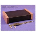 Hammond 1441-16BK3CWW Contenitore in Acciaio NERO - Fianchi in Legno