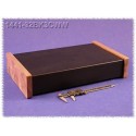 Hammond 1441-32BK3CWW Black Steel Chassis - Wood Sides