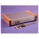 Hammond 1444-22CWW Aluminium Chassis - Wood Sides