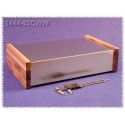 Hammond 1444-33CWW Aluminium Chassis - Wood Sides