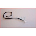 22AWG Silver Tef Black wire