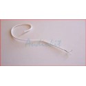 22AWG Silver Tef White wire
