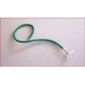 16AWG Silver Tef Green wire