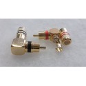 RCM 90 Angled Gold Red/Black (COPPIA)