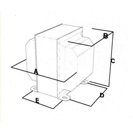 100VA Power Transf E+I Closed Frame & Wires