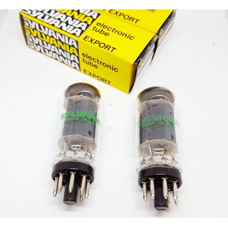 7591A SYLVANIA USA (coin base) Pair  NOS (V9-V10)